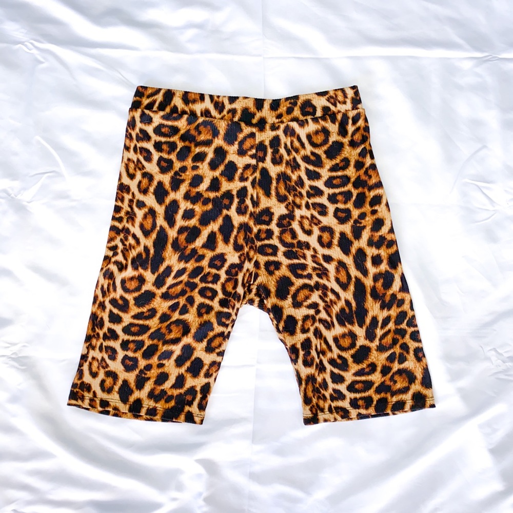Cheetah Print Biker Shorts